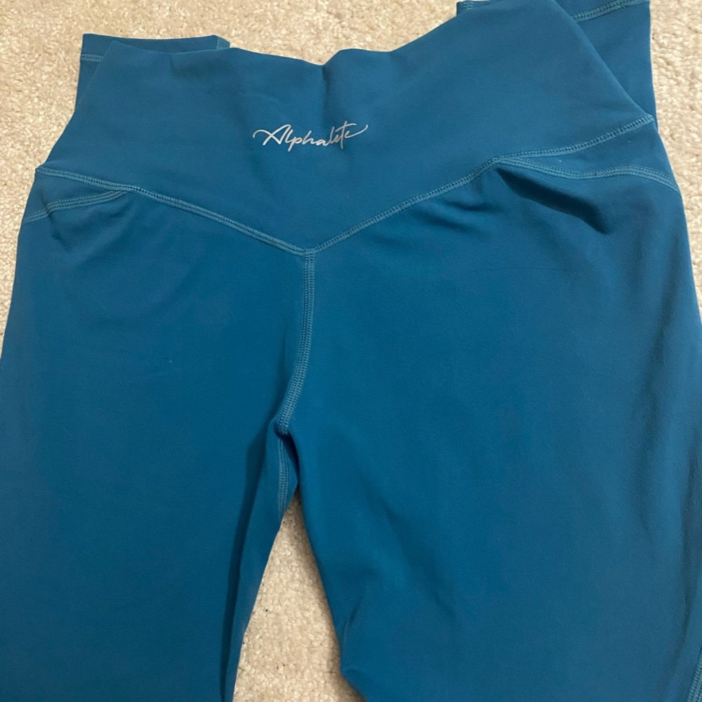 Alphalete Moroccan Blue Surface Power Leggings